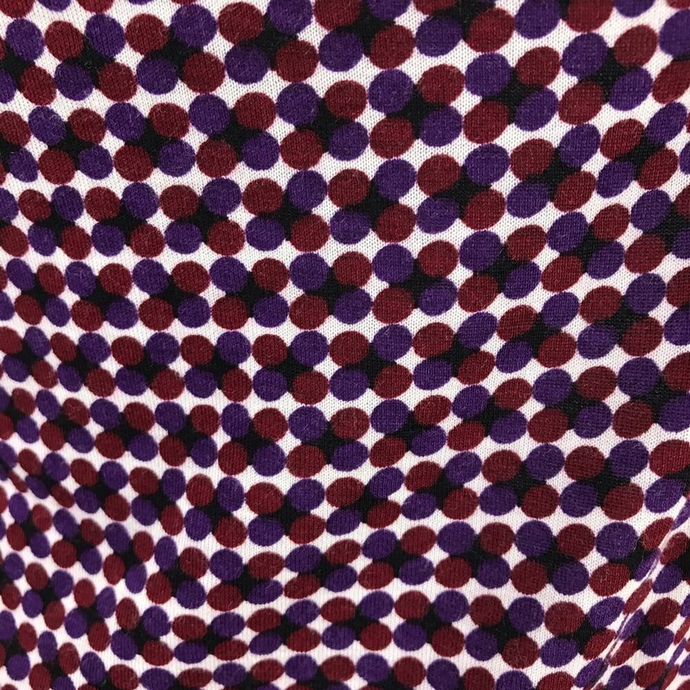 Ann Taylor Asymmetrical Neckline Top Size SP Career Office Polka Dot - Picture 4 of 6
